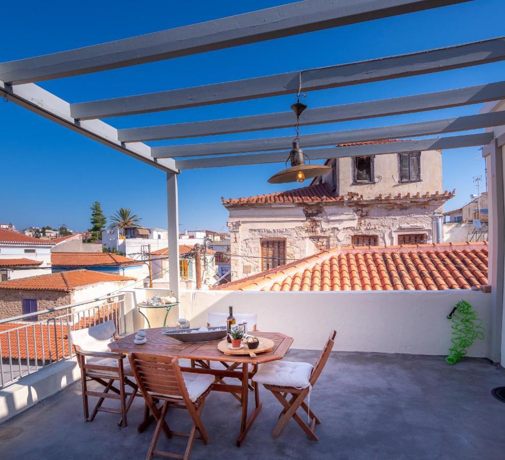 The Roof - Flat Sea View In Aegina Town Apartment Exterior photo