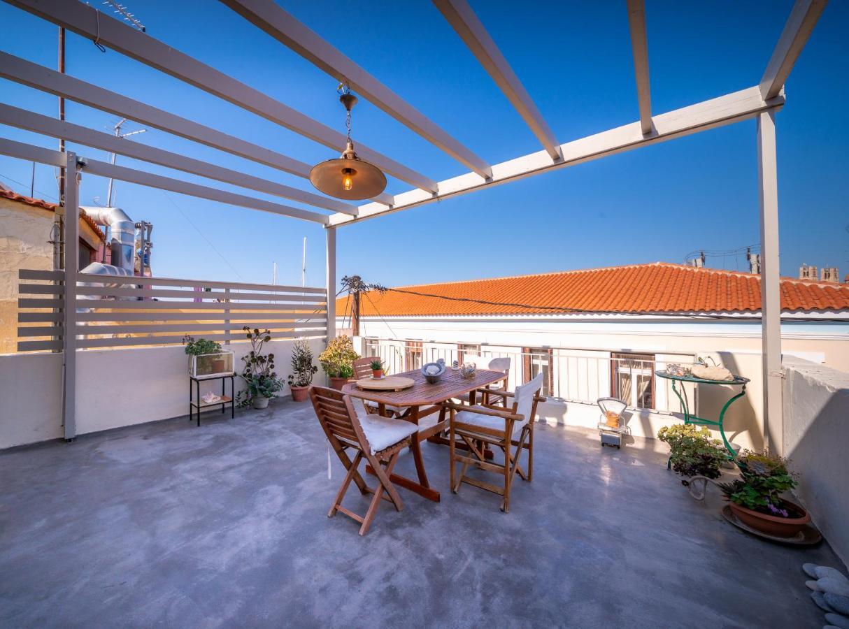 The Roof - Flat Sea View In Aegina Town Apartment Exterior photo